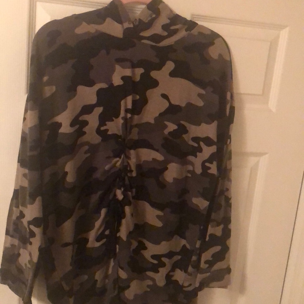 Oversized Camo sweater dress